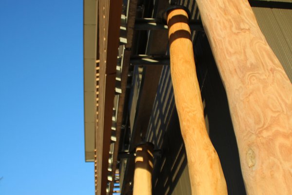 Welterbesaal-Pfostenkonstruktion