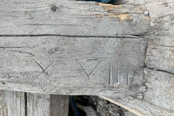 Bauhütte Ravensburg historischer Balkenkopf