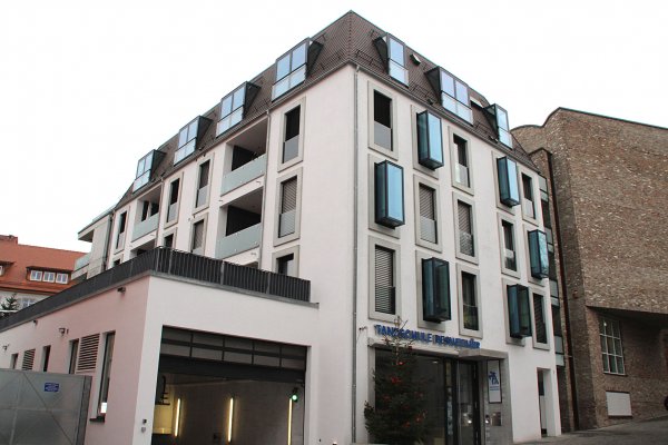 Wohnbebauung Burgstraße mit Tanzschule und Tiefgaragen