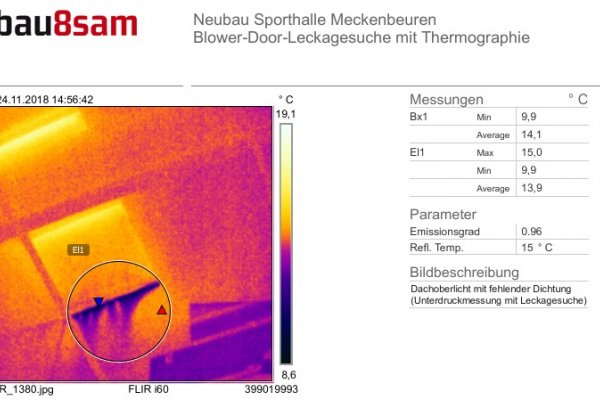 Leckagesuche mit Hilfe von Thermographie